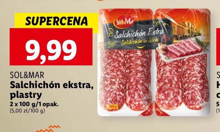 Kiełbasa suszona chorizo-salchichon Sol&mar promocja