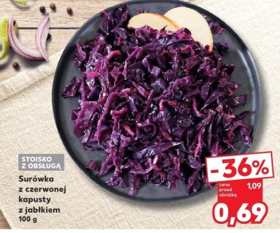 Surówka z czerwonej kapusty z jabłkiem 100 g promocja w Kaufland