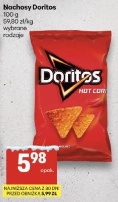 Nachosy Doritos Hot Corn promocja w Delikatesy Centrum