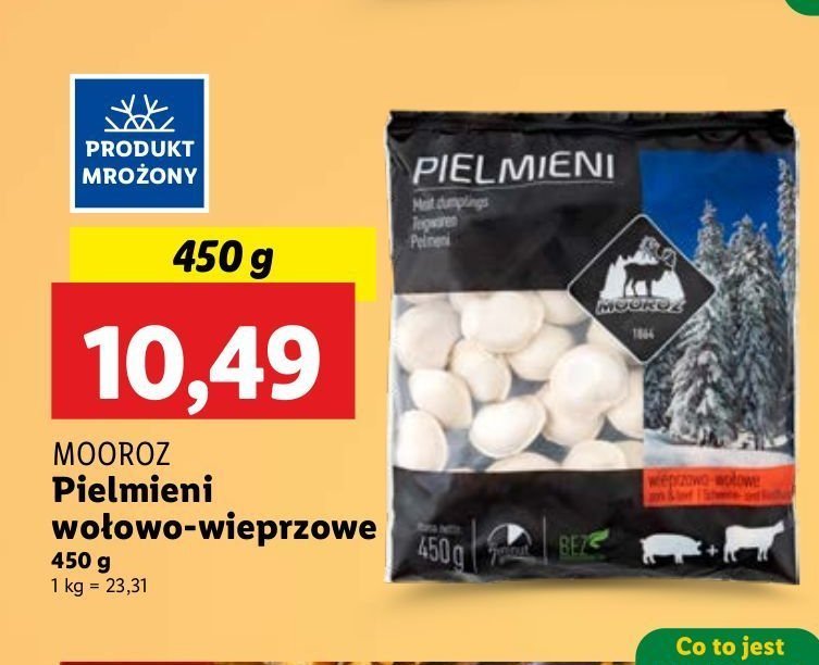 Pielmieni wołowo-wieprzowe Mooroz promocja