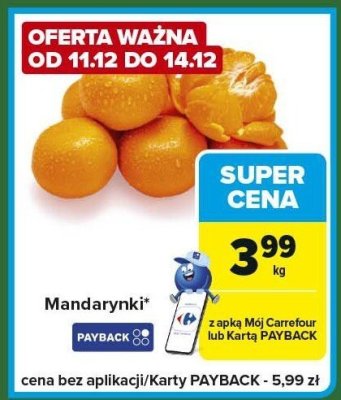 Mandarynki promocja w Carrefour Express