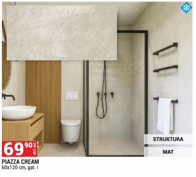 Płytka PIAZZA CREAM 60x120 cm, gat. I promocja w Merkury Market