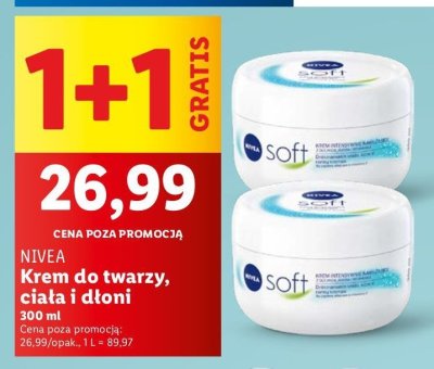 Krem do twarzy i cia艂a intensywnie nawil偶aj膮cy Nivea soft promocja