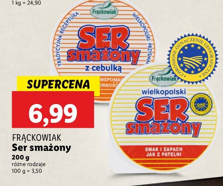Ser smażony domowy Frąckowiak promocja w Lidl