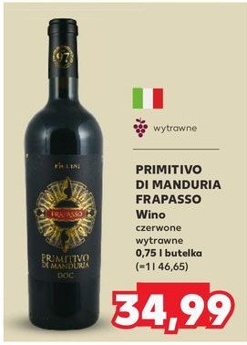 Wino Piccini frapasso primitivo di manduria promocja