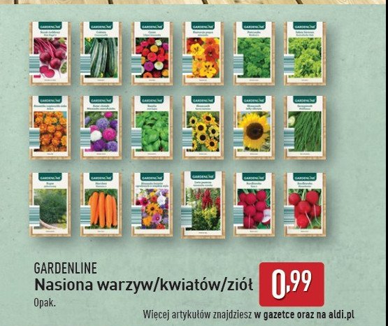 Nasiona warzyw GARDEN LINE promocja