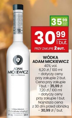 Wódka Adam Mickiewicz 40% promocja w Twój Market