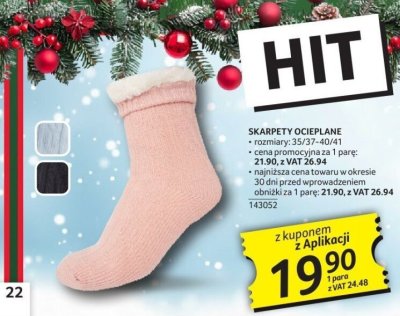 Skarpety ocieplane promocja w Selgros