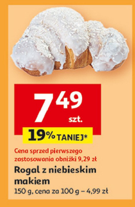 Rogal z niebieskim makiem Auchan promocja