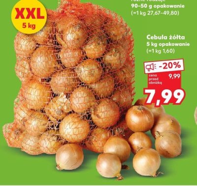 Cebula żółta 5 kg Kaufland promocja w Kaufland