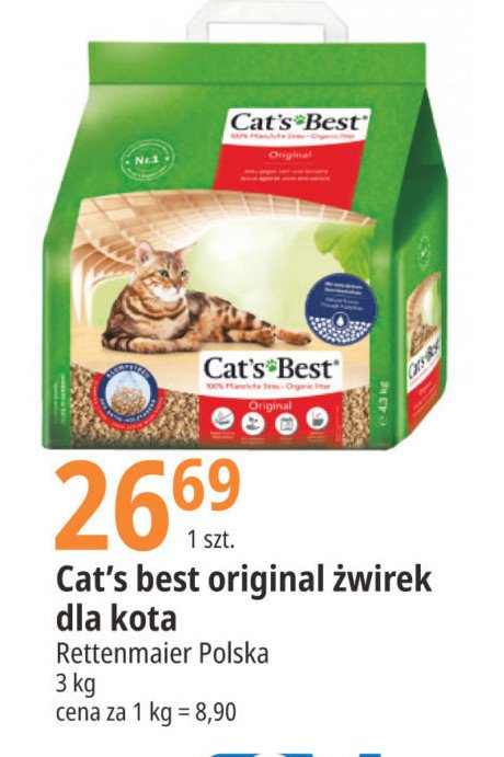 Żwirek dla kota original Cat's best promocja