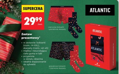 Zestaw prezentowy Atlantic - bokserki i skarpety promocja w Biedronka