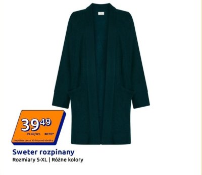 Sweter rozpinany promocja w Action