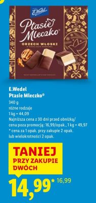 Czekolada Ptasie Mleczko promocja w Lidl