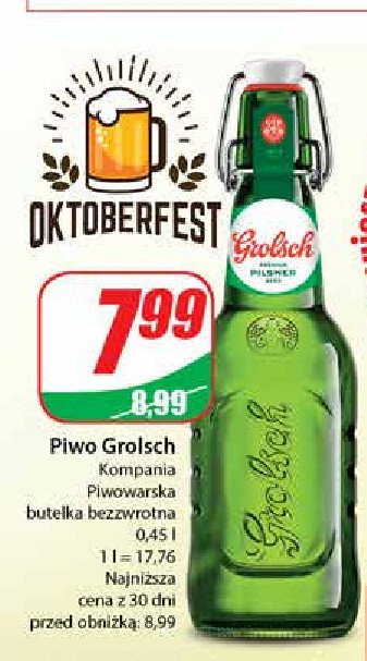 Piwo Grolsch promocja