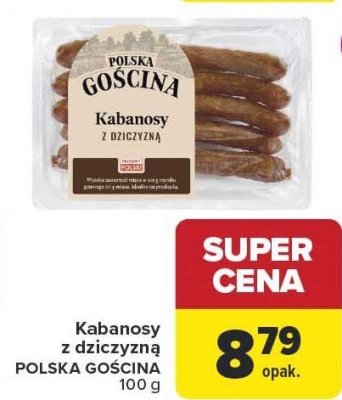 Kabanosy z dziczyzną Polska Gościna promocja w Carrefour Market