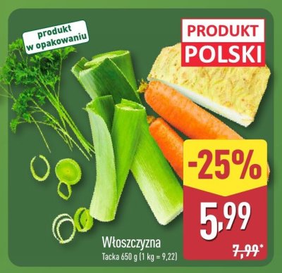 Włoszczyzna promocja w Aldi