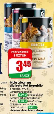 Mokra karma dla kota 3 rodzaje promocja w Dino