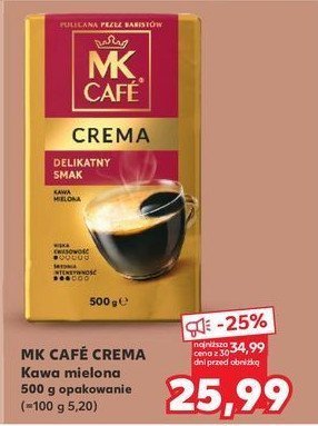 Kawa Mk cafe crema promocja w Kaufland