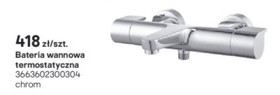 Bateria wannowa termostatyczna GoodHome Cavally chrom 3663602300304 promocja w Castorama