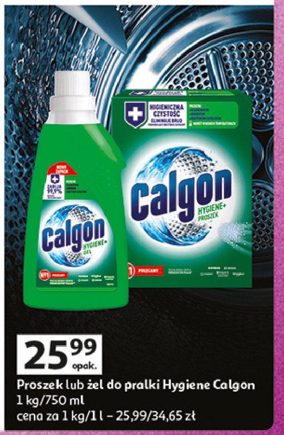 Proszek do pralek Calgon hygiene+ promocja w Auchan
