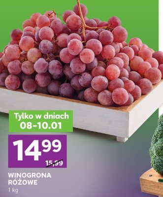 Winogrona różowe bezpestkowe promocja w Stokrotka