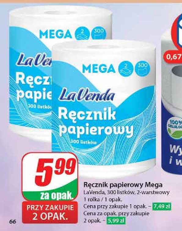 Ręcznik papierowy mega Lavenda promocja