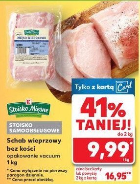 Schab wieprzowy bez kości Stoisko mięsne promocja w Kaufland