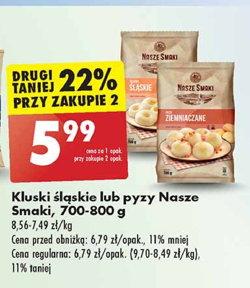 Pyzy ziemniaczane Nasze smaki promocja