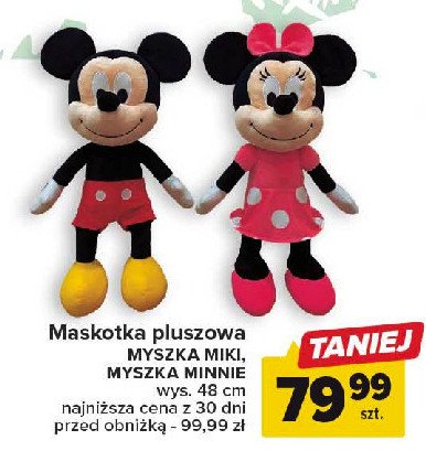 Maskotka myszka minnie 48 cm promocja