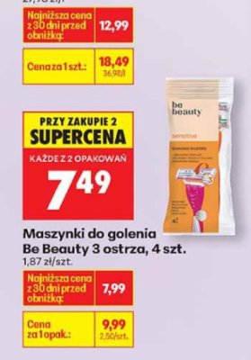 Maszynki do golenia 3 ostrza, 4 szt. promocja w Biedronka