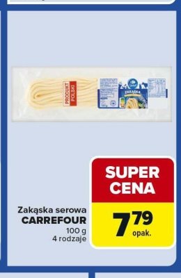 Zakąska serowa CARREFOUR 100 g 4 rodzaje promocja w Carrefour Express