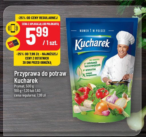 Przyprawa do potraw Kucharek promocja