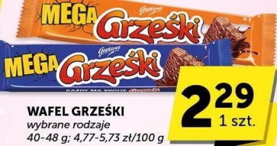Wafel Grzeški wybrane rodzaje promocja w Groszek