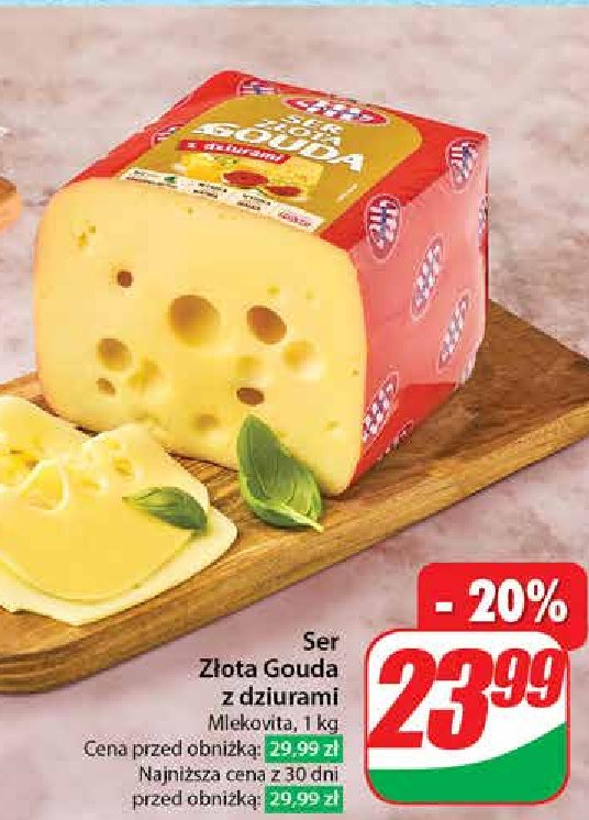 Ser złota gouda Mlekovita promocja