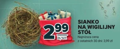 Sianko na wigilijny stół promocja w Stokrotka
