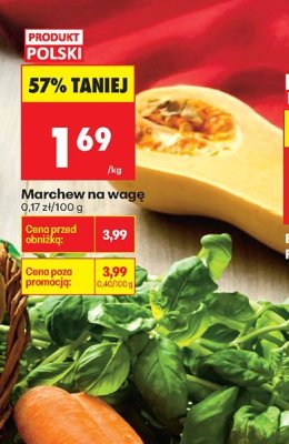 Marchew na wagę promocja w Biedronka