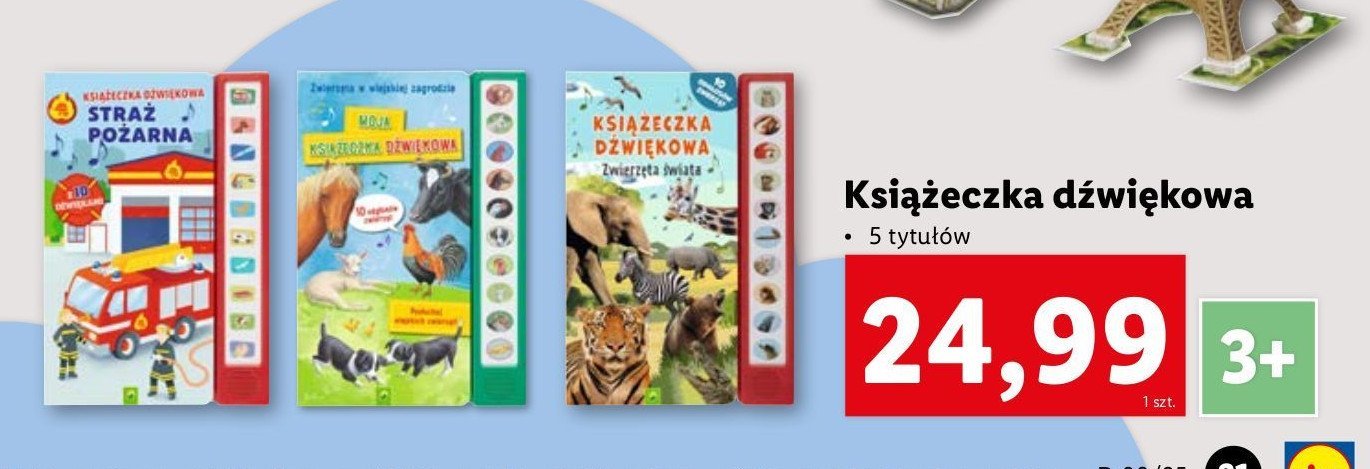 Książeczka dźwiękowa - zwierzęta w wiejskiej zagrodzie promocja