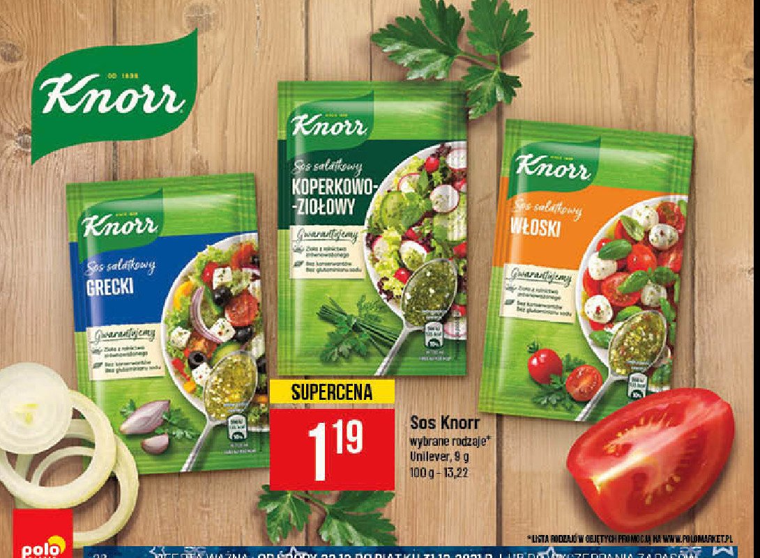 Sos grecki z suszon膮 czerwon膮 papryk膮 Knorr naturalnie smaczne promocja