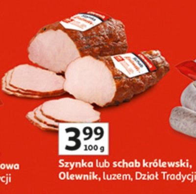 Szynka lub schab królewski Olewnik luzem promocja w Auchan
