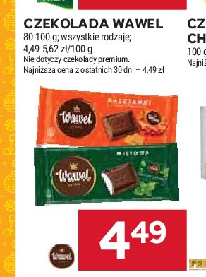 Czekolada Wawel promocja w Stokrotka