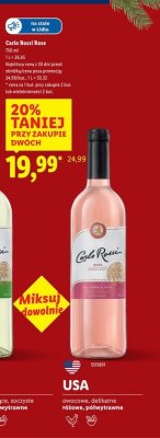 Wino Carlo Rossi Rose 750ml promocja w Lidl