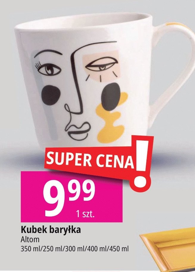 Kubek bary艂ka ze z艂otym uchem 250 ml Altom promocja