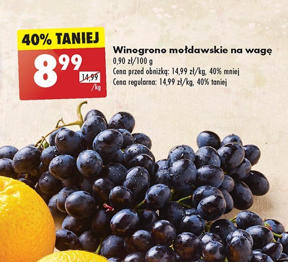 Winogrona mołdawskie promocja