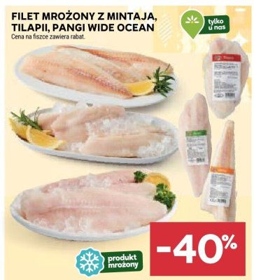 Filet mrożony z mintaja, tilapii, pangi Wide Ocean promocja w Stokrotka