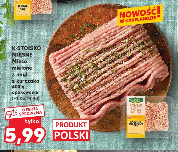 Mięso mielone z nogi kurczaka