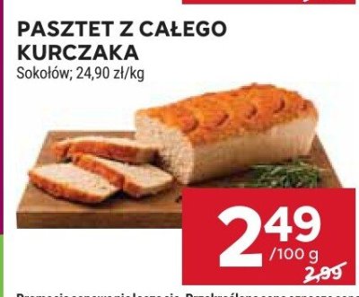 Pasztet z całego kurczaka  promocja w Stokrotka