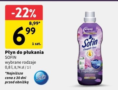 Płyn do płukania wybrane rodzaje Sofin promocja w Intermarche