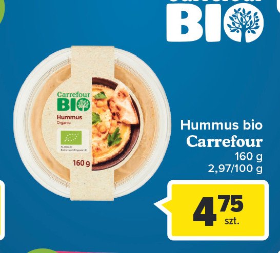Hummus Carrefour bio promocja