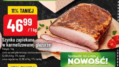 Szynka zapiekana w karmelizowanej glazurze promocja w POLOmarket